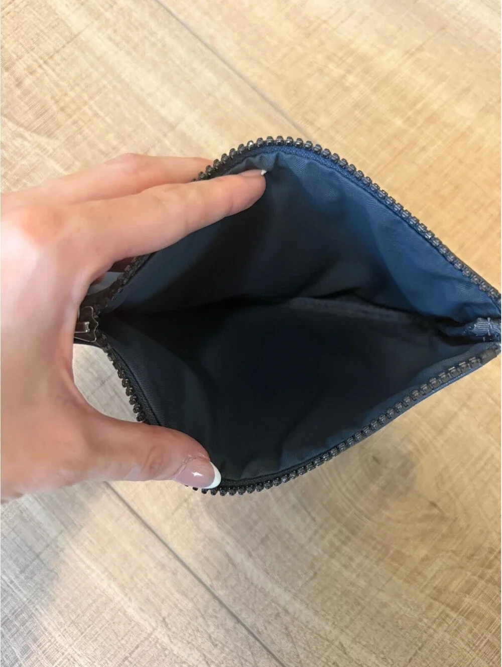 Lululemon Blue Zip Wristlet Pouch Clutch Bag